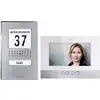 Set complet d'Interphone vidéo filaire 1 foyer m-e modern-electronics acier inoxydable, blanc