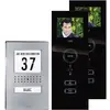 Set complet d'Interphone vidéo filaire 1 foyer m-e modern-electronics acier inoxydable, noir