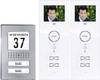 Set complet d'Interphone vidéo filaire 2 foyers m-e modern-electronics acier inoxydable, blanc