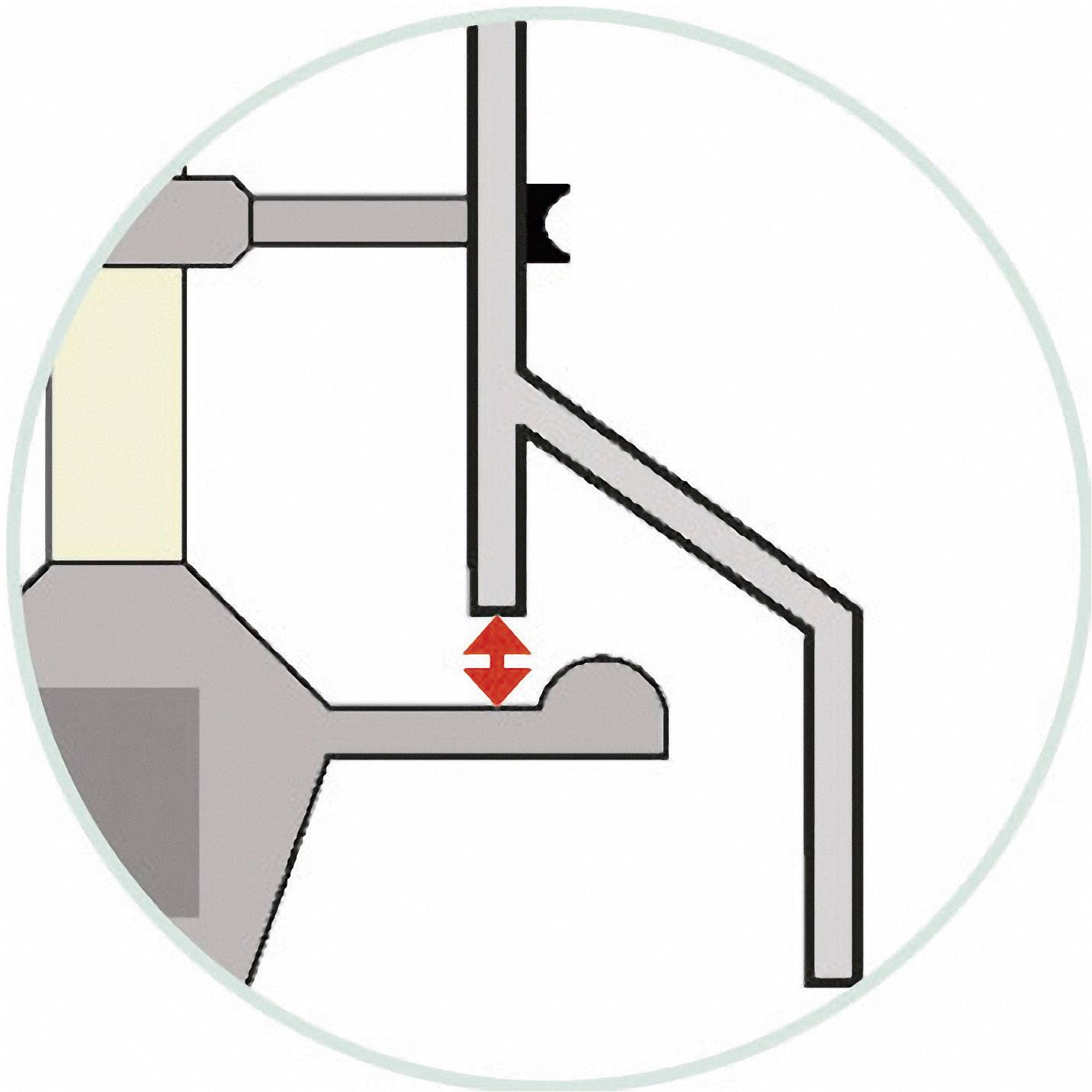 Représentation schématique d'un processus de marquage par rotation avec mouvement de poinçonnage indiqué.