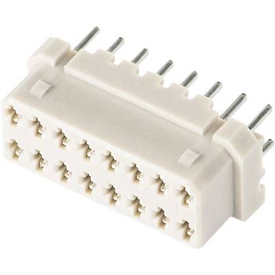 Connecteur beige à broches métalliques multiples, de forme rectangulaire, adapté aux modules électroniques et aux connexions.