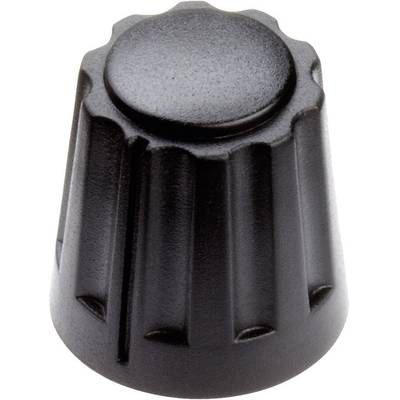 Tête de bouton rotatif Mentor 4331.4000  noir (Ø x H) 14.5 mm x 14 mm 1 pc(s)