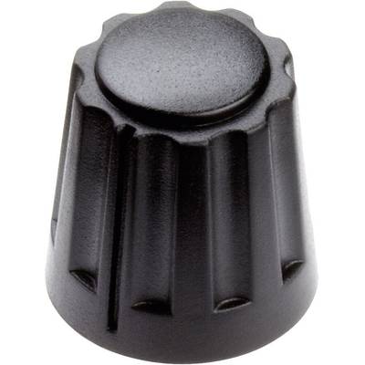 Tête de bouton rotatif Mentor 4331.6000  noir (Ø x H) 14.5 mm x 14 mm 1 pc(s)