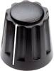 Tête de bouton rotatif Mentor 4331.4001 avec pointeur noir (Ø x H) 14.5 mm x 14 mm 1 pc(s)