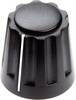 Tête de bouton rotatif Mentor 4331.6001 avec pointeur noir (Ø x H) 14.5 mm x 14 mm 1 pc(s)