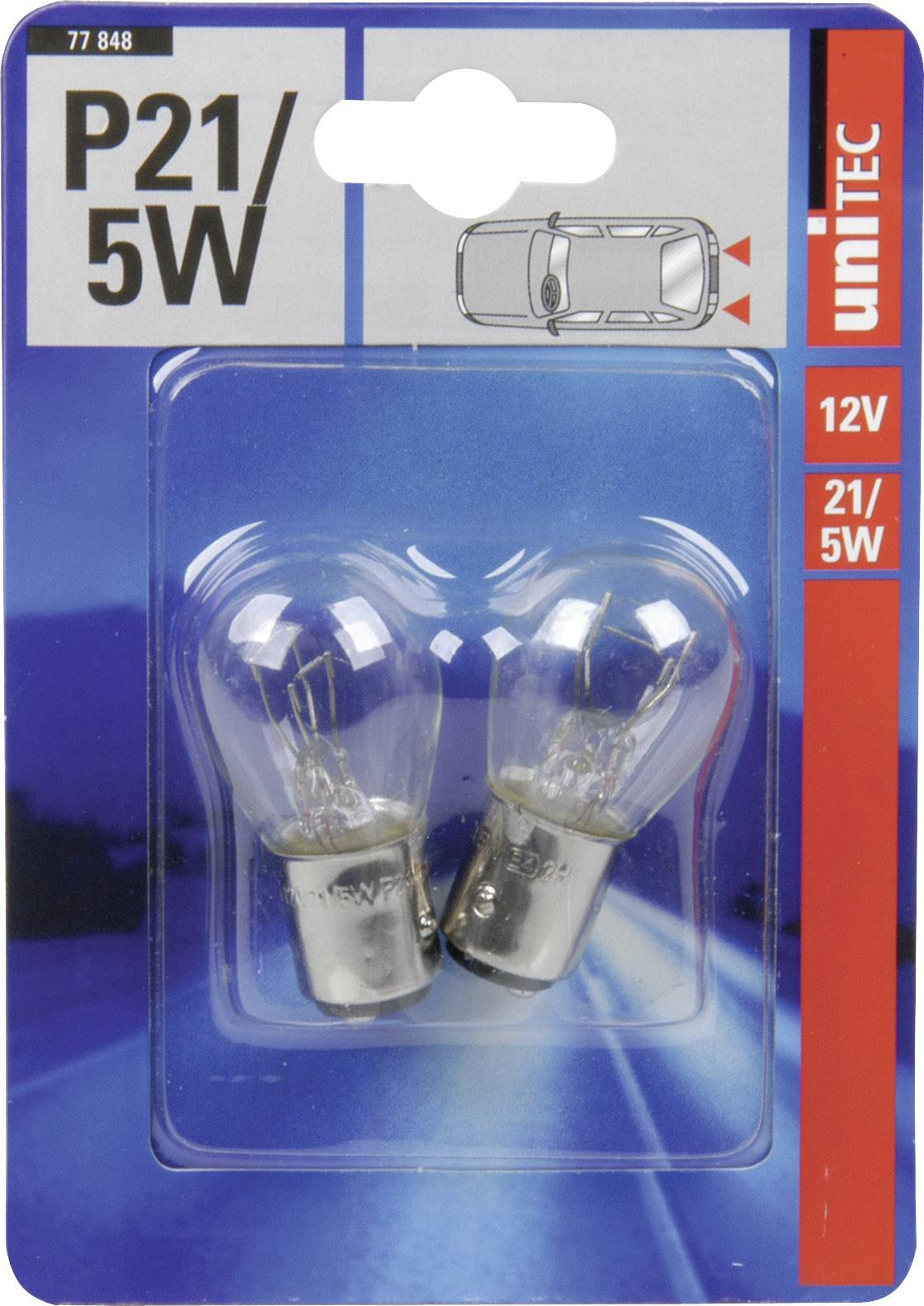 Ampoule de signalisation Unitec 77848 Standard P21/5W 21/5 W 1 paire(s)-1