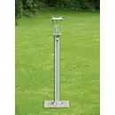 Lampadaire extérieur avec détecteur de mouvements Brilliant York 60 W acier inoxydable 105 cm