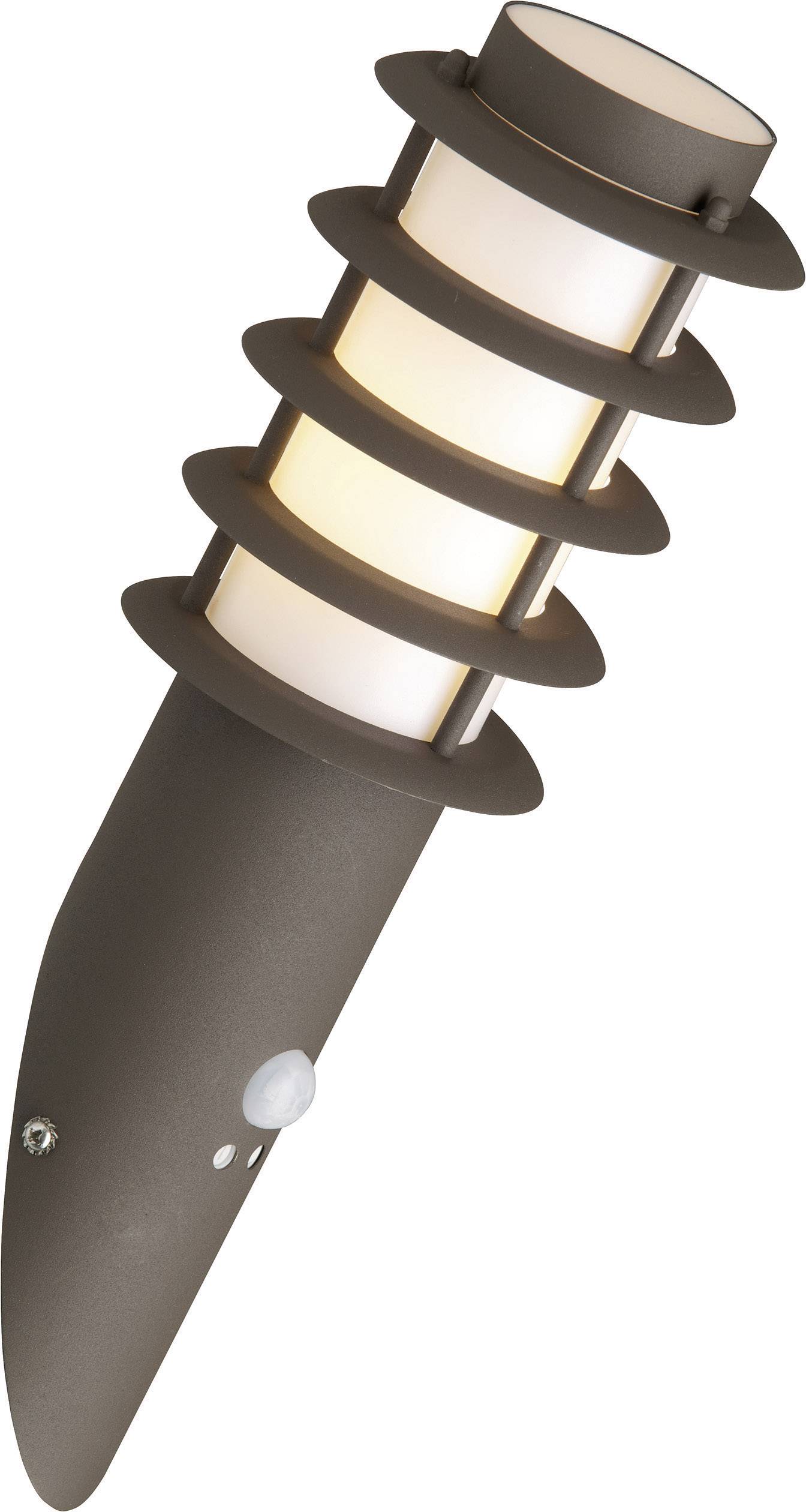 Applique extérieure avec détecteur de mouvement Brilliant Malo 46897/55 E27 20 W marron rouille