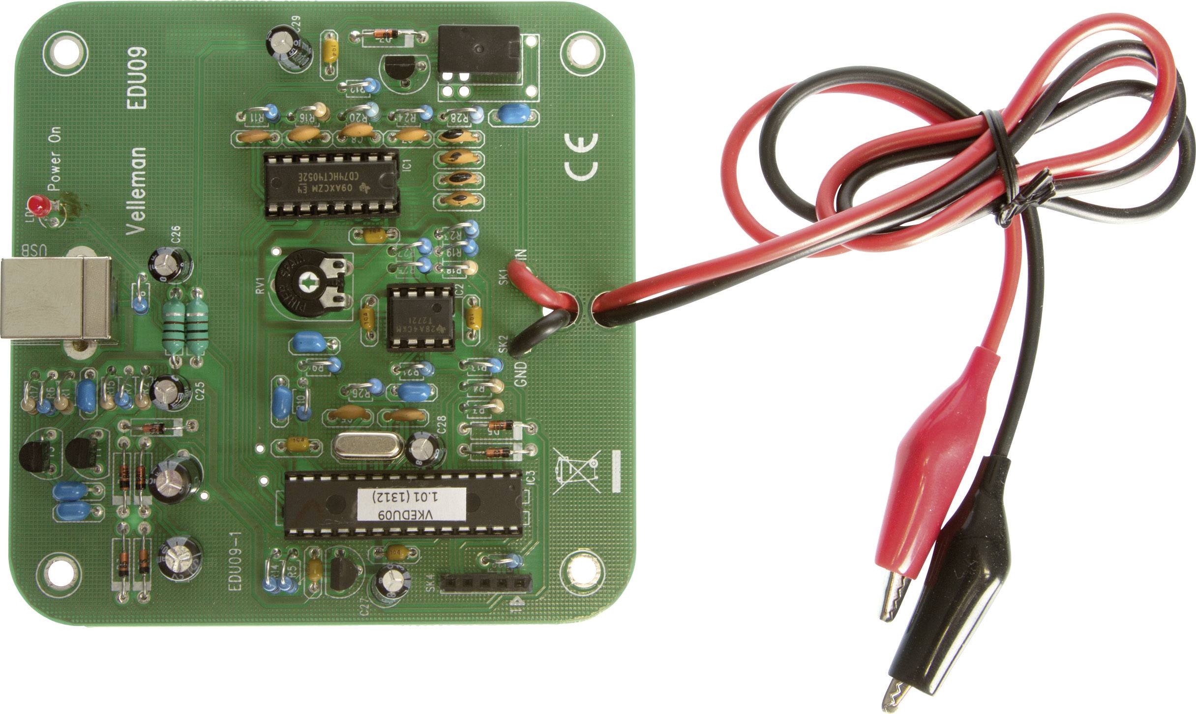 Module d'apprentissage oscilloscope kit à monter Velleman EDU09 5 V/DC 1 pc(s) Conrad.fr