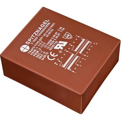 Spitznagel SPF 0341515 Transformateur pour circuits imprimés 2 x 115 V 2 x 15 V/AC 3 VA 100 mA-0