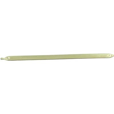 Chausse-pied métallique avec une légère courbure pour faciliter la mise des chaussures.