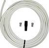 Kit de connexion satellite 2 fiches F mâles, 1 passe-fil en caoutchouc, 25 m de câble Wittenberg Antennen K-102949-10