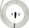 Kit de connexion satellite 2 fiches F mâles, 1 passe-fil en caoutchouc, 50 m de câble Wittenberg Antennen K-102950-10