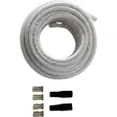 Kit de connexion satellite 4 fiches F mâles, 2 passe-fils en caoutchouc, 30 m de câble Wittenberg Antennen K-102942-10