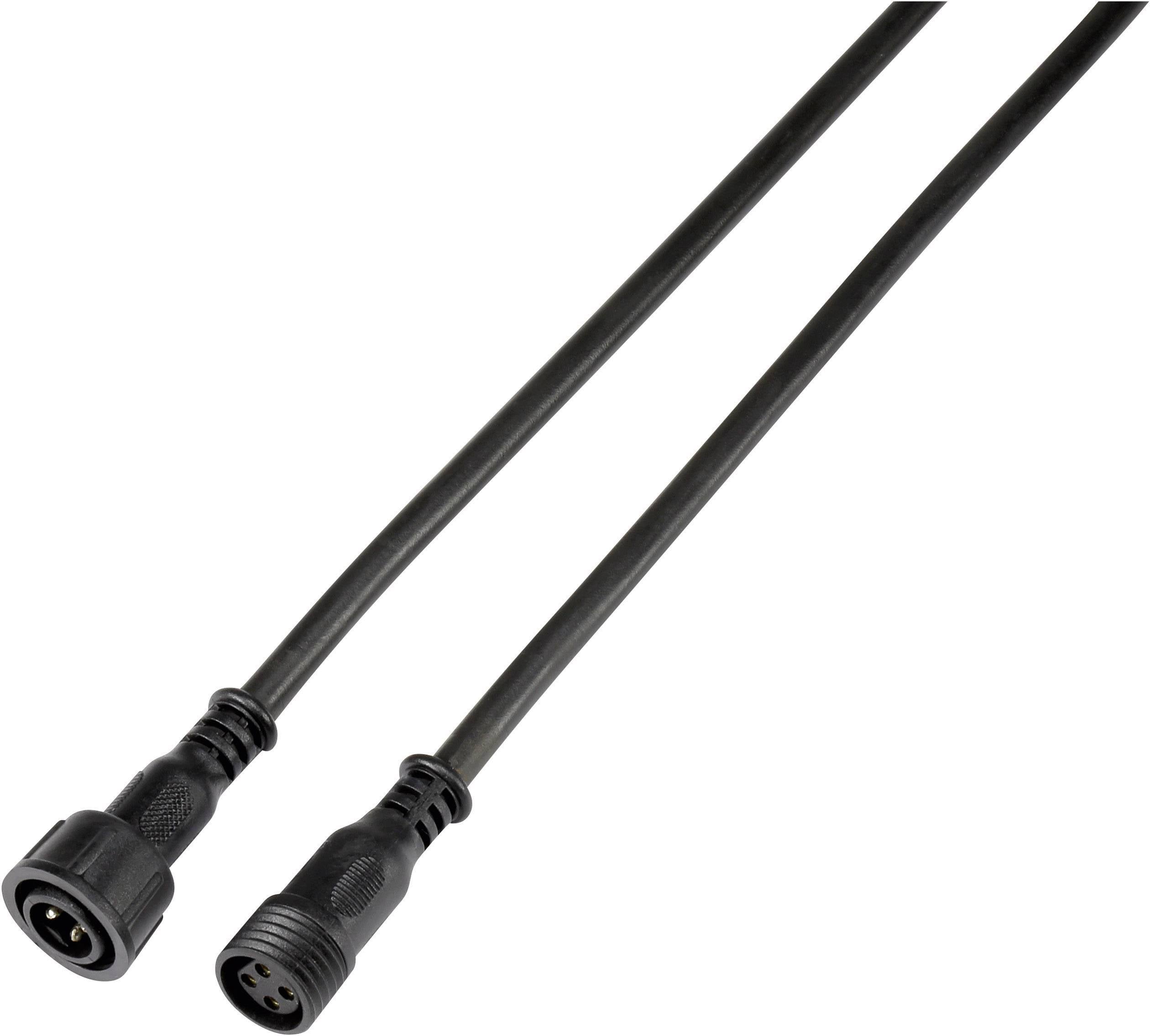TRU COMPONENTS 558381 Connecteur circulaire confectionné mâle, droit, femelle, droit Nombre total de pôles: 4 1 pc(s)