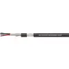 HELU 400041 Câble micro 4 x 0.22 mm² noir Marchandise vendue au mètre
