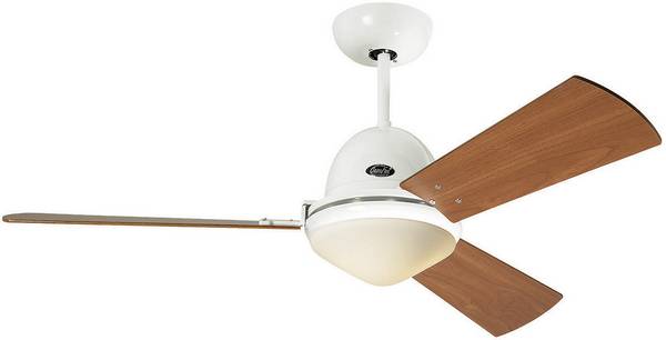 Ventilateur de plafond CasaFan Libeccio 3 pales (Ø x H) 142 cm x 285 mm cerisier, érable, gris, blanc