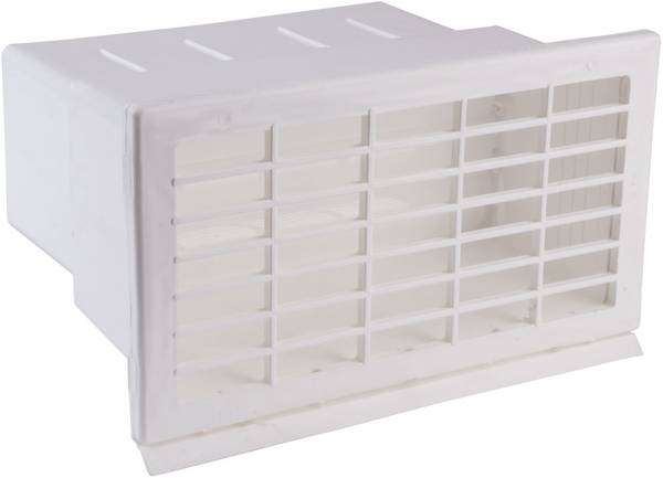 Wallair N37898 Bouche d'évacuation murale d'économie d'énergie plastique