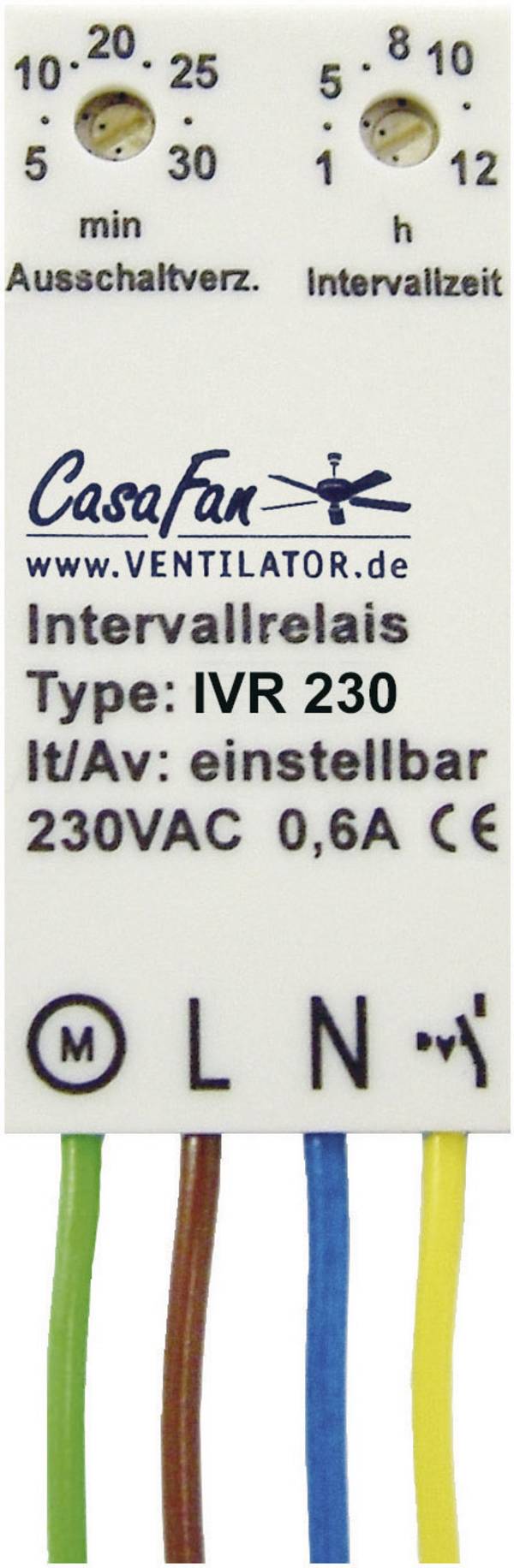 CasaFan IVR 230 Module minuterie blanc