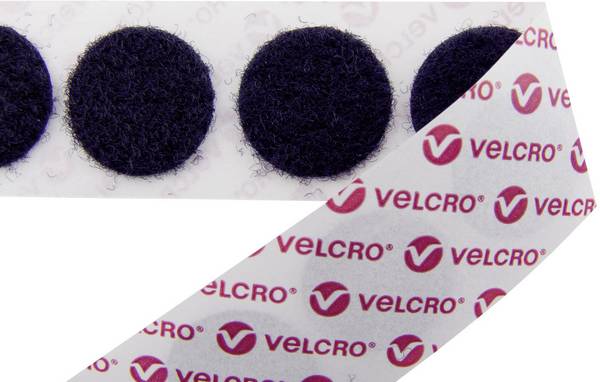 VELCRO® E20101533011425 Pastilles rondes auto-agrippantes à coller partie velours (Ø) 15 mm noir 1300 pc(s)