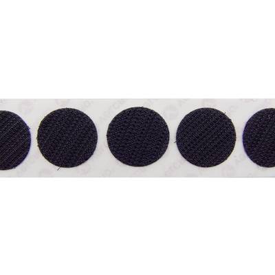 VELCRO® E28802233011425 Pastilles rondes auto-agrippantes à coller partie crochets (Ø) 22 mm noir 1000 pc(s)