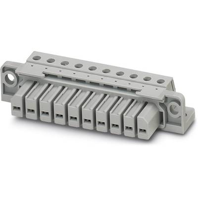 Connecteur électrique gris avec plusieurs points de connexion et fixation par vis, utilisé pour raccorder des câbles.