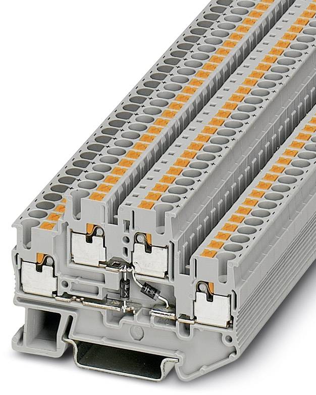 Bloc de jonction simple Contenu: 50 pc(s) Phoenix Contact PTTB 2,5-2DIO/O-UL/O-UR 3211443