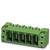 Connecteur électrique vert à cinq broches, adapté au montage sur circuit imprimé dans les circuits électroniques.
