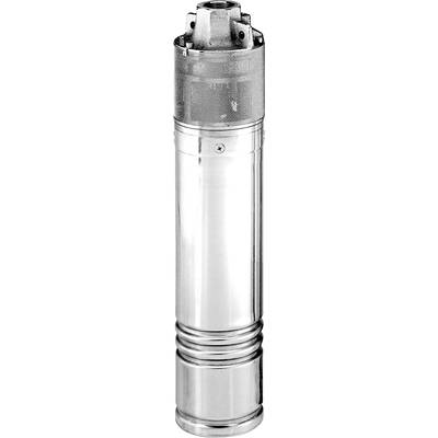 Pompe à eau cylindrique en argent avec surface lisse, adaptée aux installations souterraines et aux applications industrielles.