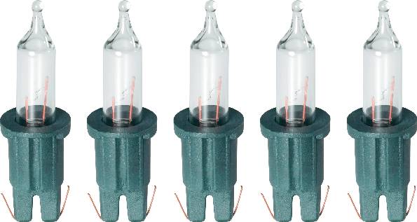 Konstsmide 2650-050SB Ampoule de rechange 5 pc(s) culot vert 5 V clair