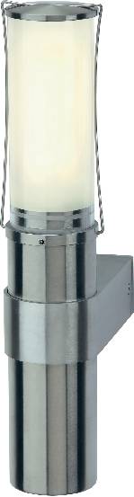 SLV Big Nails 229182 Applique extérieure Ampoule à économie d'énergie, LED E27 15 W acier inoxydable