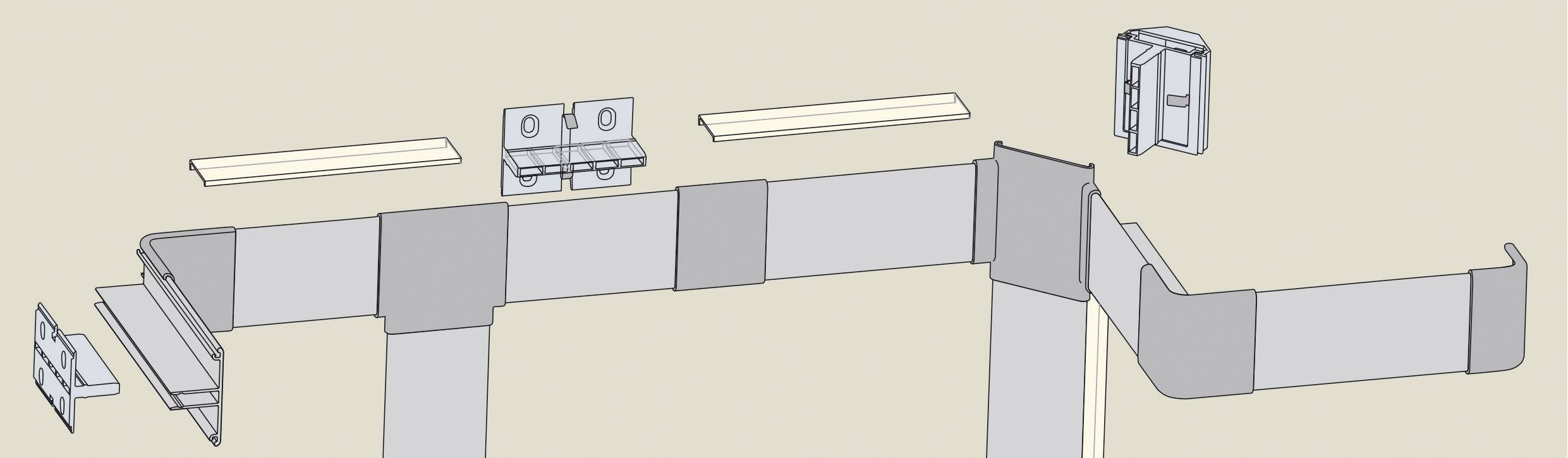 Lot de 2 Duo Profil Clix transparent Paulmann-1