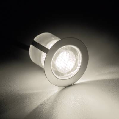 Luminaire à LED encastrable LED intégrée Brilliant Cosa 30 G03093/75 N/A 4.5 W acier inoxydable jeu de 10