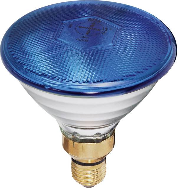 Ampoule halogène pour effet lumineux Eurolite Par-38 FL blau 230 V E27 80 W N/A à intensité variable