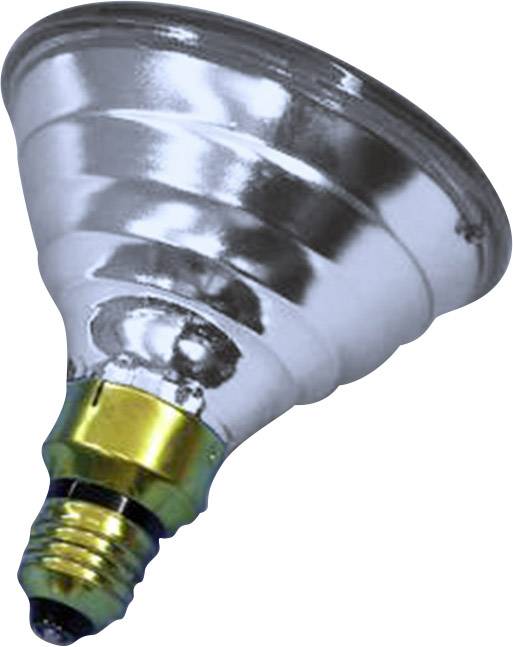 Un ampoule LED argentée à surface lisse avec culot E14, adaptée pour l'éclairage ponctuel ou l'accentuation dans les espaces intérieurs.