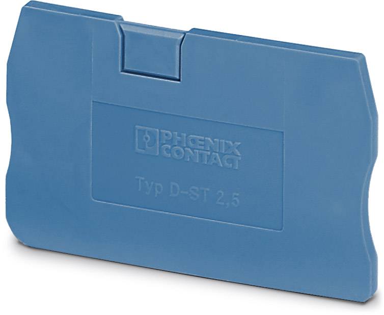 Couverture d'isolation bleue de Phenix Contact, type D-ST 2,5, pour bornes de connexion électriques.