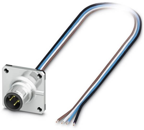 Connecteur mâle encastrable pour capteurs/actionneurs Contenu: 1 pc(s) Phoenix Contact SACC-SQ-M12MS-4CON-20/0,5 1419784