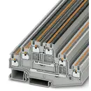 Bloc de jonction à plusieurs étages Phoenix Contact PT 1,5/S-3PV 3213742 gris 50 pc(s)