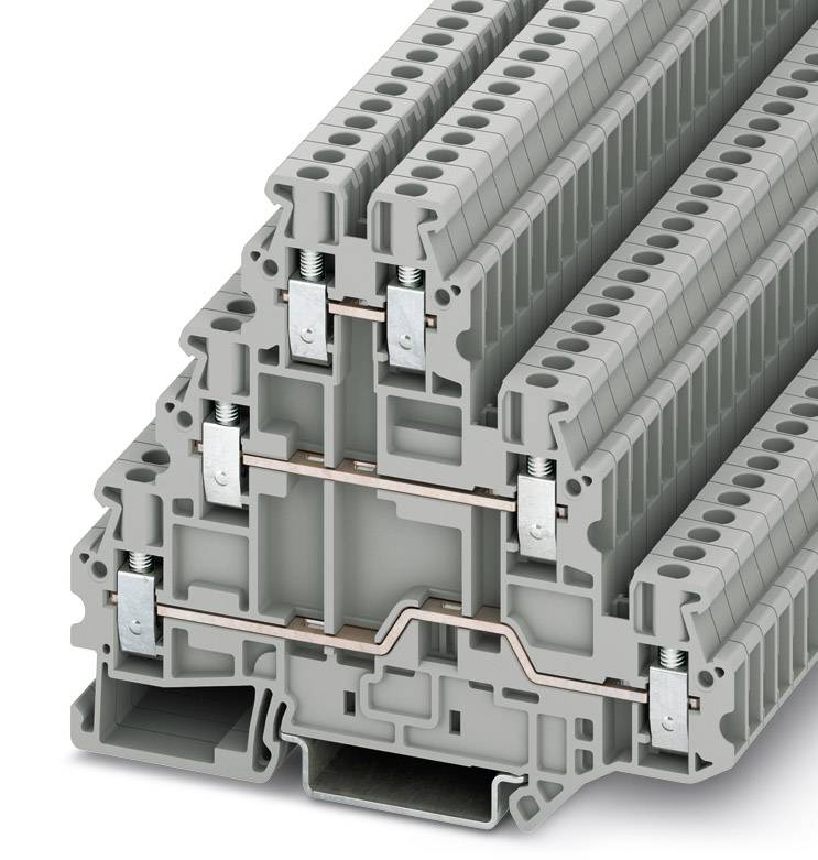 Bloc de jonction à plusieurs étages Phoenix Contact UT 2,5-3L 3214259 gris 50 pc(s)