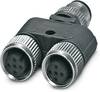 Répartiteur en Y Phoenix Contact SAC-3P-M12Y/2XM12FS B PE S21BK 1527618 Contenu: 5 pc(s)