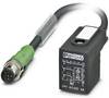 Connecteur confectionné pour capteurs/actionneurs 0.60 m Phoenix Contact SAC-3P-MS/ 0,6-PUR/BI-1L-Z SCO 1435140 M12 mâle droit - Connecteur d'électrovanne modèle BI Nombre de pôles: 3