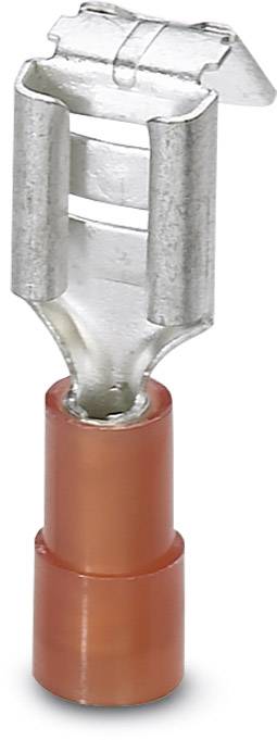 Cosse clip 6.3 mm x 0.8 mm Phoenix Contact C-SCFMI 1,5/6,3X0,8 3240529 avec dérivation 180 ° partiellement isolé rouge 5