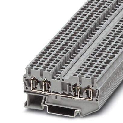 Bloc de jonction simple Phoenix Contact ST 2,5-QUATTRO 3031306 gris 50 pc(s)