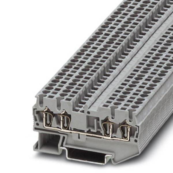 Bloc de jonction simple Phoenix Contact ST 2,5-QUATTRO 3031306 gris 50 pc(s)