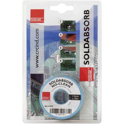 Hakko Tresse à Dessouder FR150-84 Wick No Clean 2,0 Mm X 1,5 M - Idéale Pour Démonter Composants SMD Et BGA