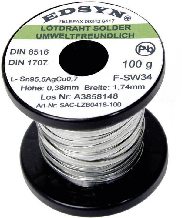 Fil de soudure 100G Edsyn SAC-LZB 0418