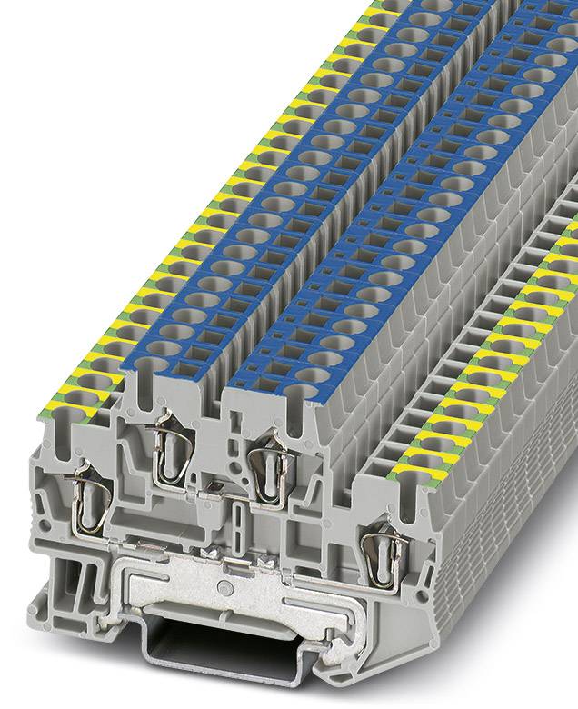 Bloc de jonction simple Phoenix Contact STTB 2,5-PE/N 3036327 gris 50 pc(s)