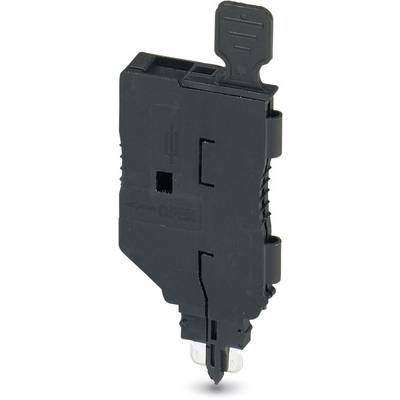 Disjoncteur noir au design étroit et à petite poignée en haut. Utilisé pour interrompre le circuit électrique.