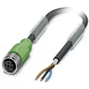 Câble pour capteurs/actionneurs Phoenix Contact SAC-3P-10,0-PUR/M12FS SH 1500680 Contenu: 10 pc(s)