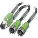 Câble pour capteurs/actionneurs Phoenix Contact SAC-3P-M12Y/2X1,5-PUR/M12FS B 1668975 Contenu: 1 pc(s)